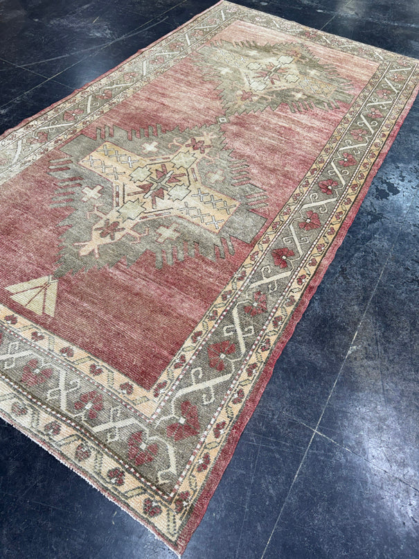 Turkish Vintage Rug 4'9" x 9'1" #24702
