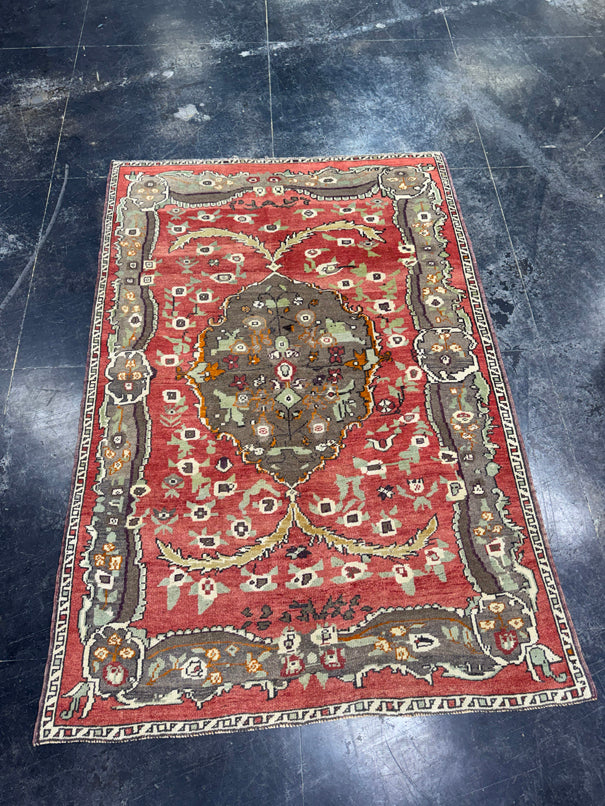 Turkish Vintage Rug 4'8'' x 6'11'' #13105