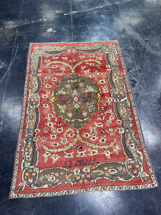 Turkish Vintage Rug 4'8'' x 6'11'' #13105
