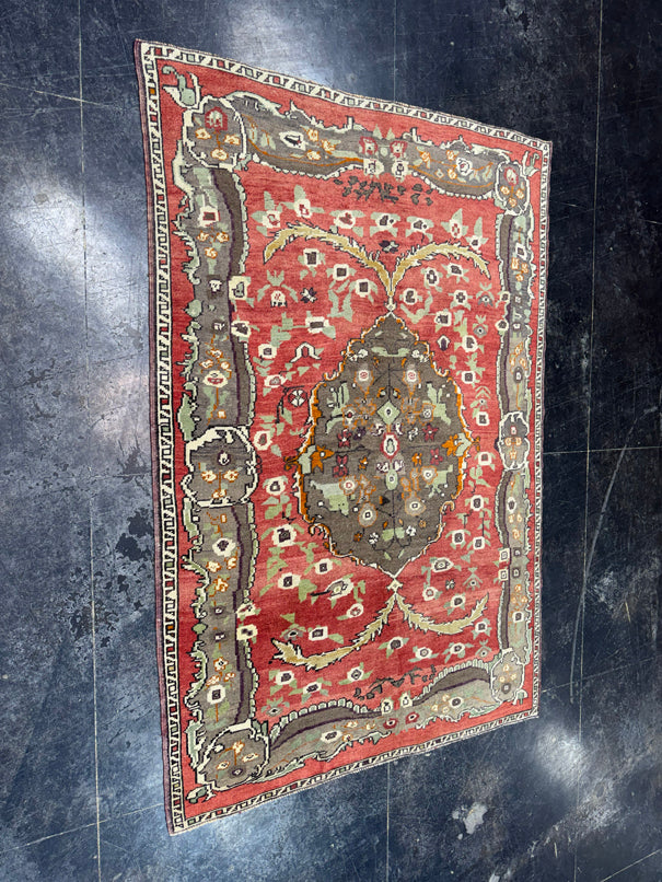 Turkish Vintage Rug 4'8'' x 6'11'' #13105