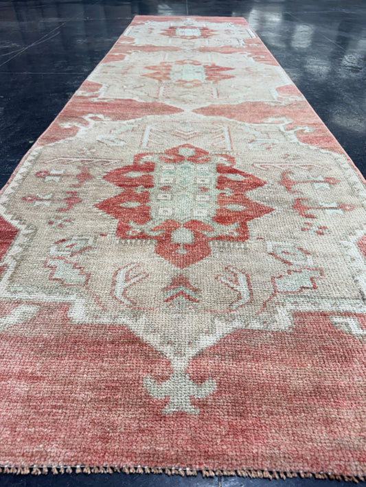 Turkish Vintage Runner Rug 2'11'' x 10'10'' #13100