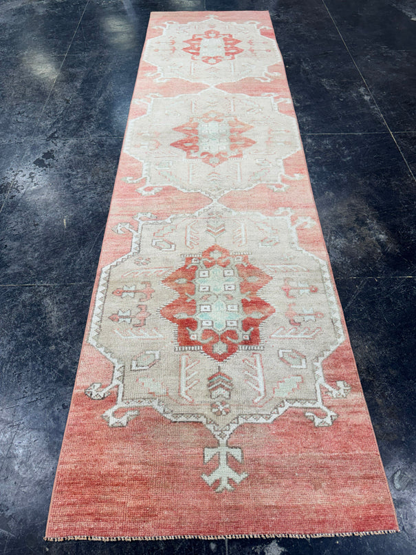 Turkish Vintage Runner Rug 2'11'' x 10'10'' #13100
