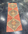 Turkish Vintage Runner Rug 3' x 9'3'' #13101