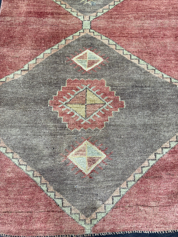 Turkish Vintage Runner Rug 3' x 9'3'' #13101