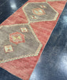 Turkish Vintage Runner Rug 3' x 9'3'' #13101