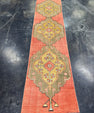 Turkish Vintage Runner Rug 2'6'' x 10'6'' #13102