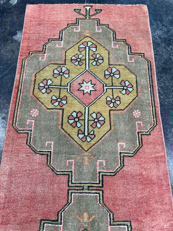 Turkish Vintage Runner Rug 2'6'' x 10'6'' #13102