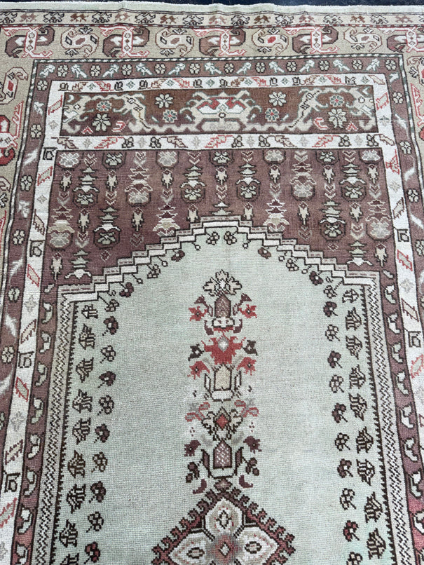 Turkish Vintage Rug 4'10'' x 9' #13093