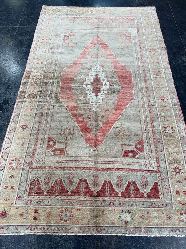 Turkish Vintage Rug 4'8'' x 7'11'' #13094