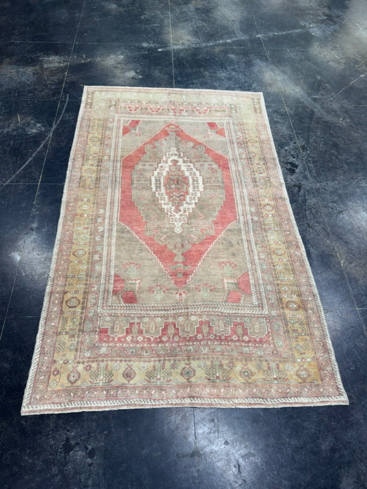 Turkish Vintage Rug 4'10'' x 8'1'' #13095