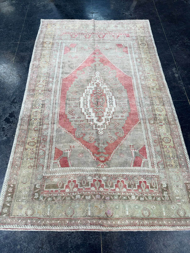 Turkish Vintage Rug 4'10'' x 8'1'' #13095