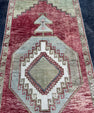 Turkish Vintage Runner Rug 3'5'' x 9'11'' #13098