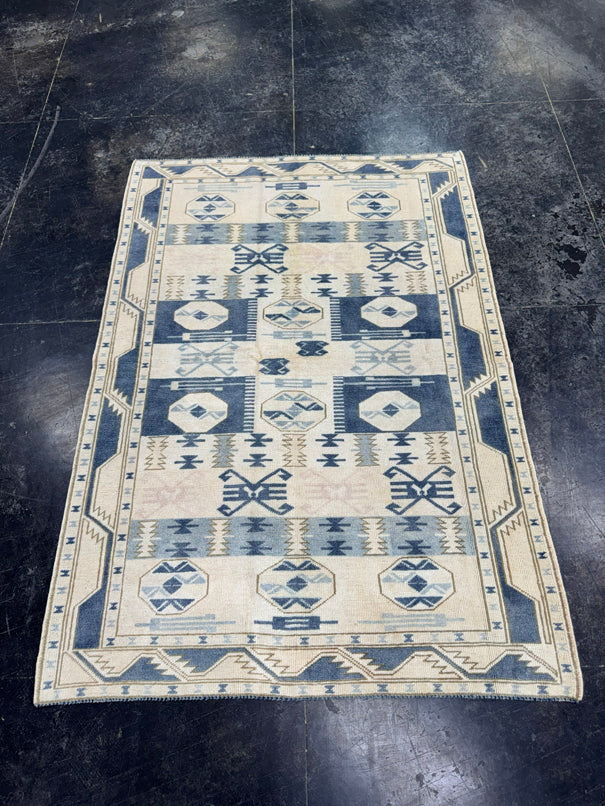 Turkish Vintage Rug 3'8'' x 5'4'' #13097