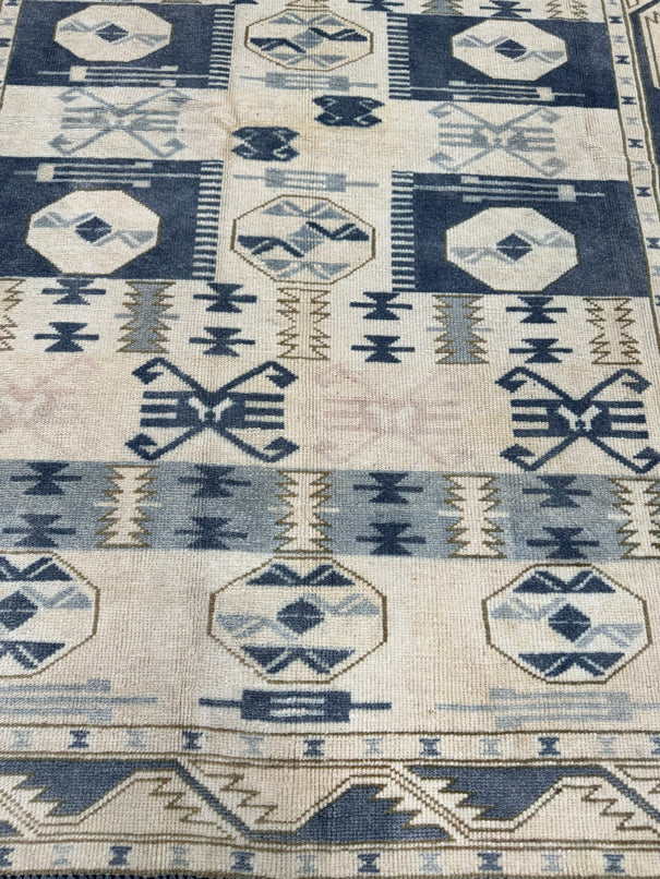 Turkish Vintage Rug 3'8'' x 5'4'' #13097