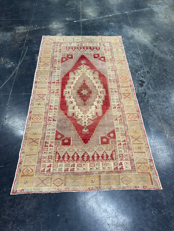 Turkish Vintage Rug 4'4'' x 7'11'' #13110
