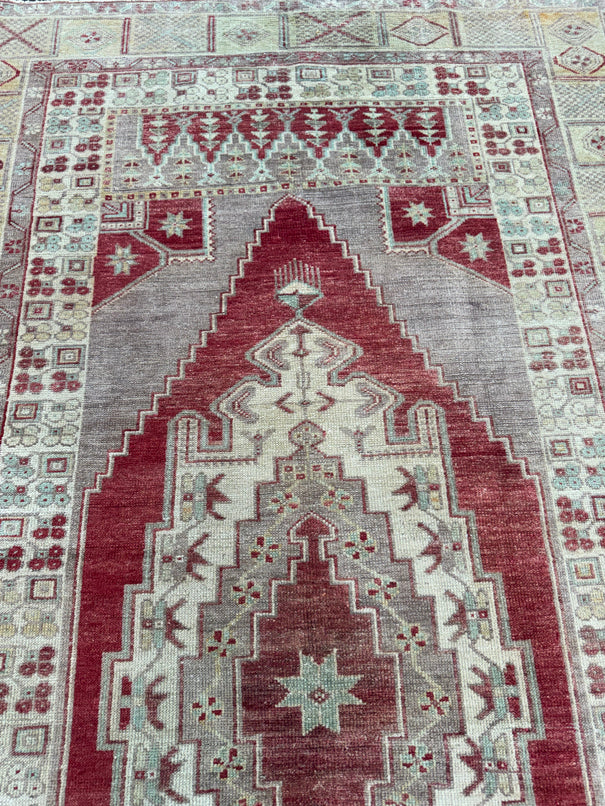 Turkish Vintage Rug 4'4'' x 7'11'' #13110