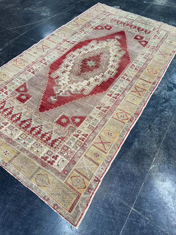 Turkish Vintage Rug 4'4'' x 7'11'' #13110