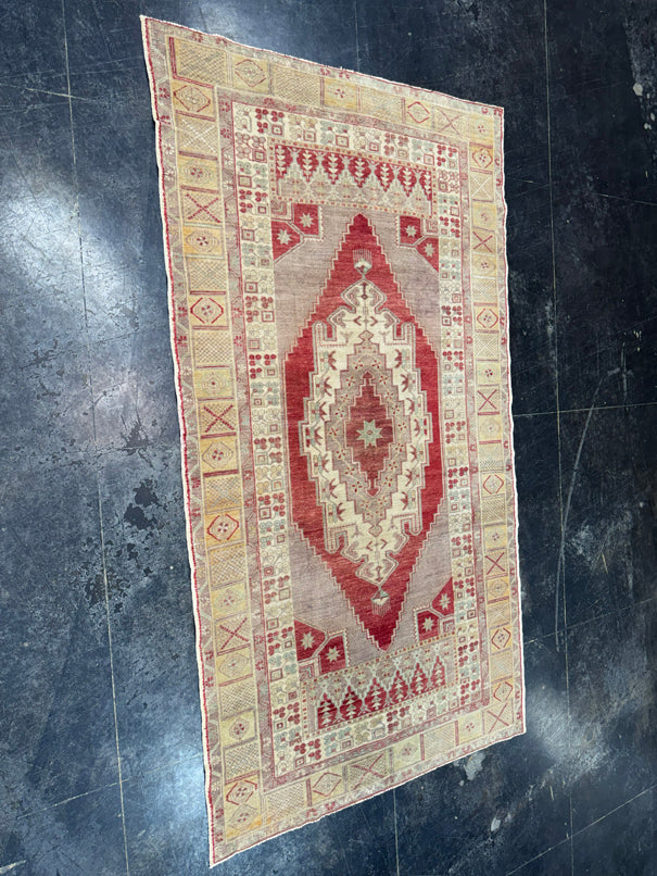 Turkish Vintage Rug 4'4'' x 7'11'' #13110