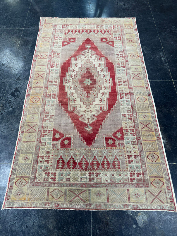 Turkish Vintage Rug 4'4'' x 7'11'' #13110
