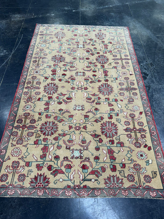 Turkish Vintage Rug 4'10'' x 8' #13089