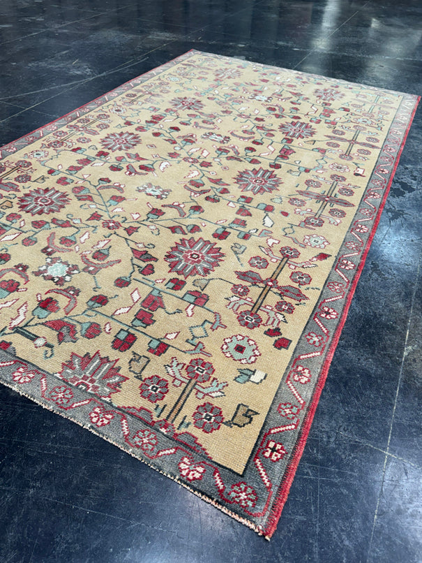 Turkish Vintage Rug 4'10'' x 8' #13089