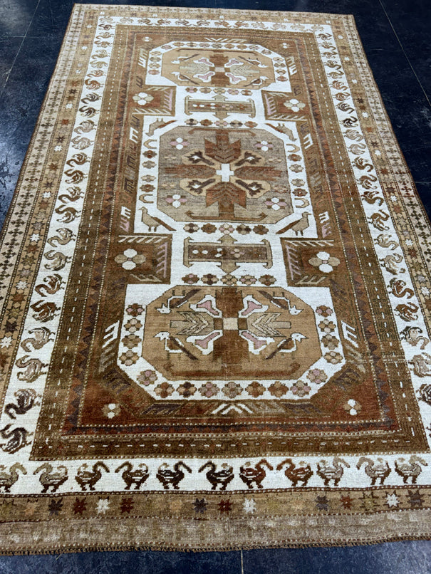 Turkish Vintage Rug 4'8'' x 7'10'' #13084