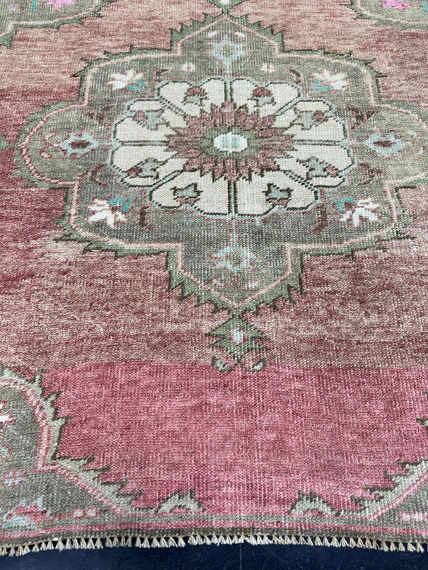 Turkish Vintage Runner Rug 3'2'' x 9'10'' #13085
