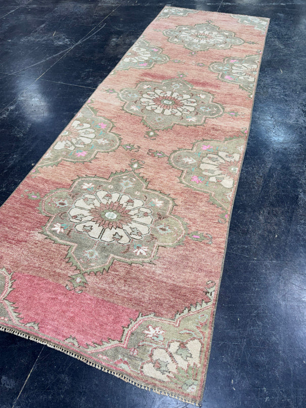 Turkish Vintage Runner Rug 3'2'' x 9'10'' #13085