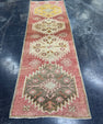 Turkish Vintage Runner Rug 3'1'' x 9'3'' #13081