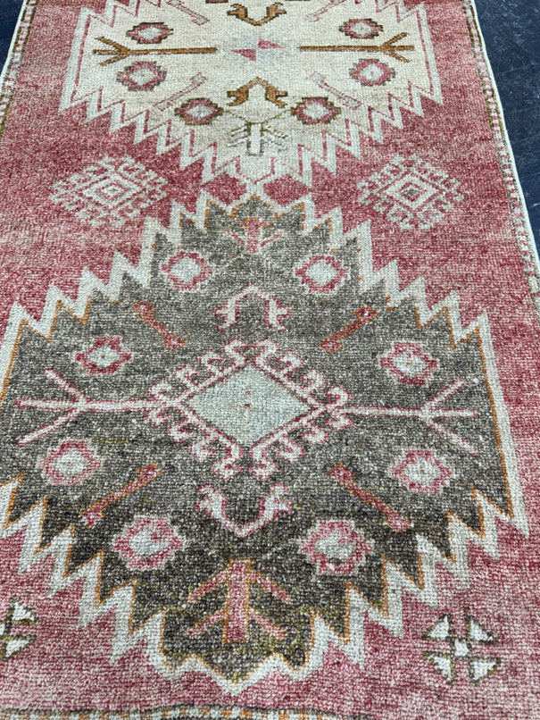 Turkish Vintage Runner Rug 3'1'' x 9'3'' #13081