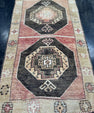 Turkish Vintage Runner Rug 3'4'' x 13'8'' #13082