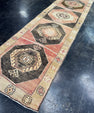 Turkish Vintage Runner Rug 3'4'' x 13'8'' #13082