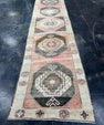 Turkish Vintage Runner Rug 3'4'' x 13'8'' #13082