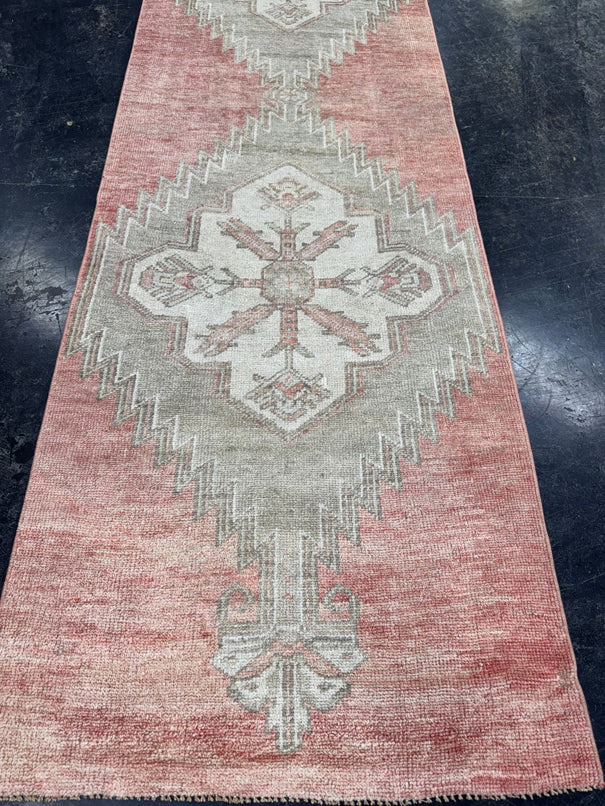 Turkish Vintage Runner Rug 2'6'' x 12'4'' #13083