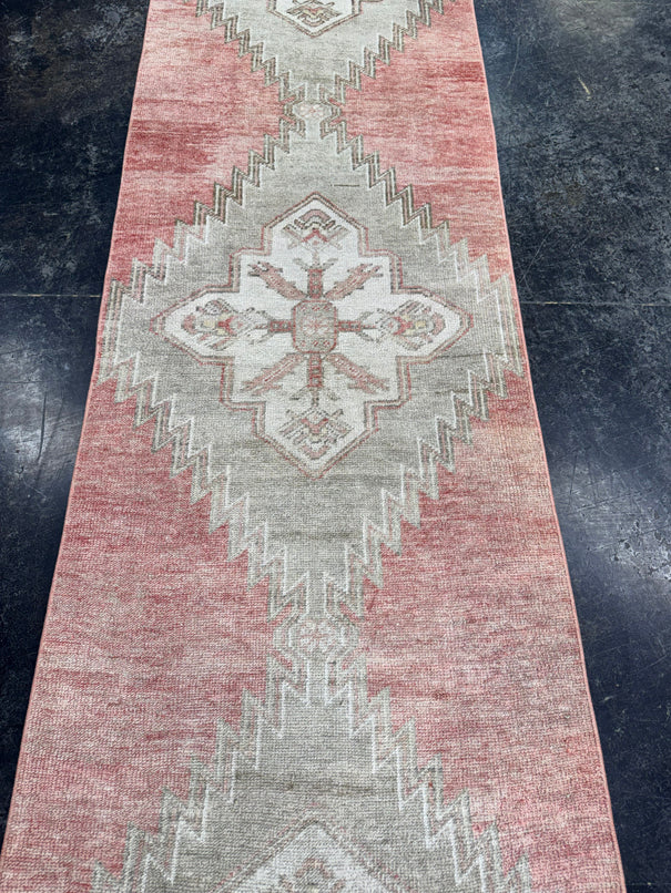 Turkish Vintage Runner Rug 2'6'' x 12'4'' #13083