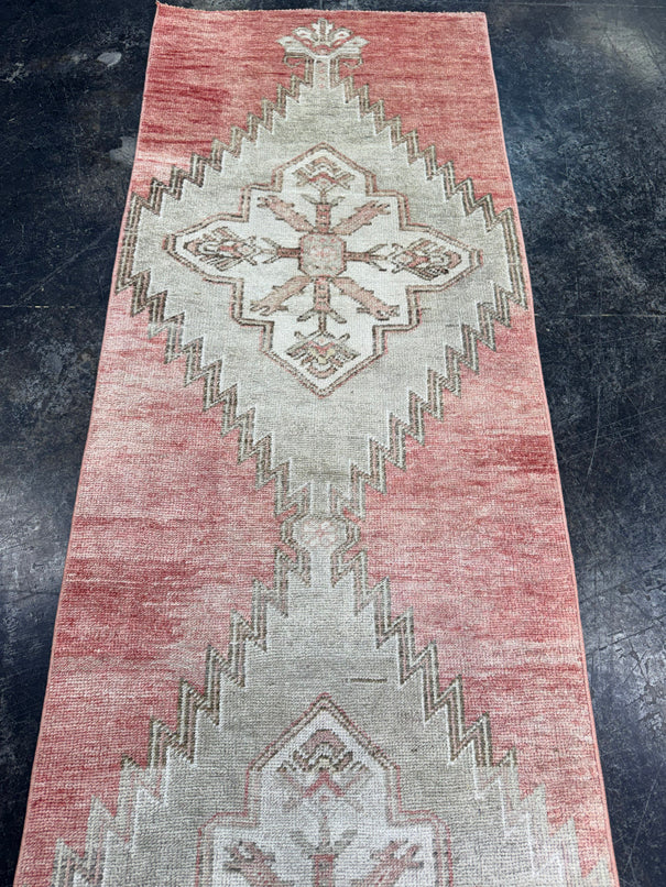 Turkish Vintage Runner Rug 2'6'' x 12'4'' #13083