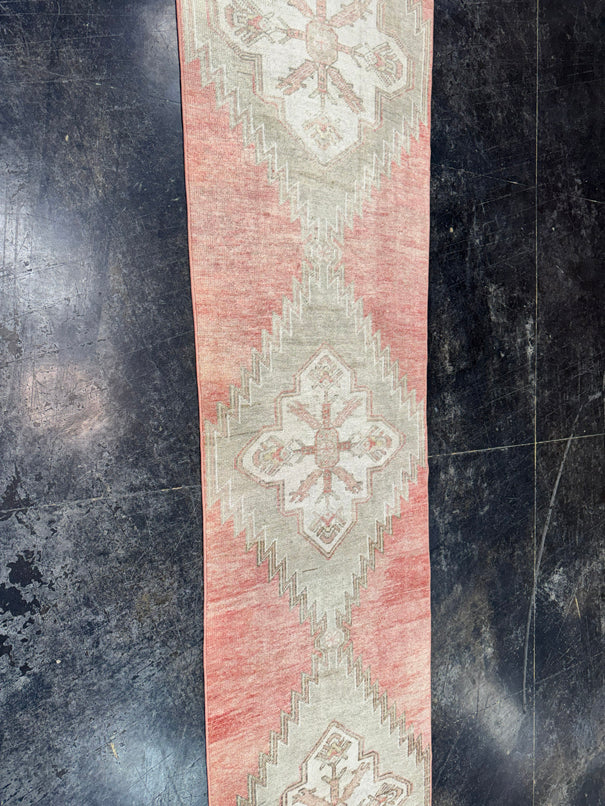 Turkish Vintage Runner Rug 2'6'' x 12'4'' #13083
