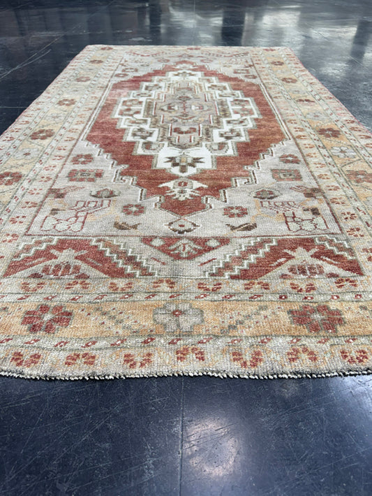 Turkish Vintage Rug 4'1'' x 7'4'' #13079
