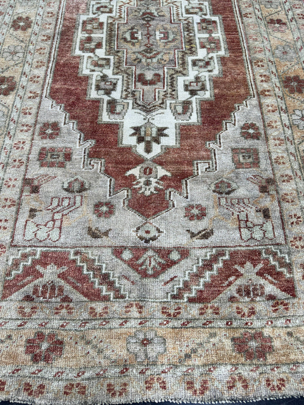 Turkish Vintage Rug 4'1'' x 7'4'' #13079
