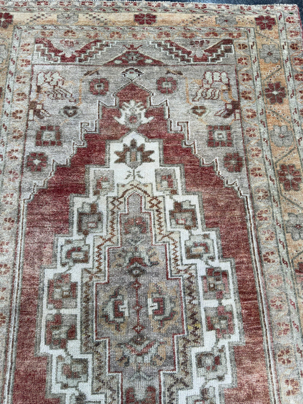 Turkish Vintage Rug 4'1'' x 7'4'' #13079