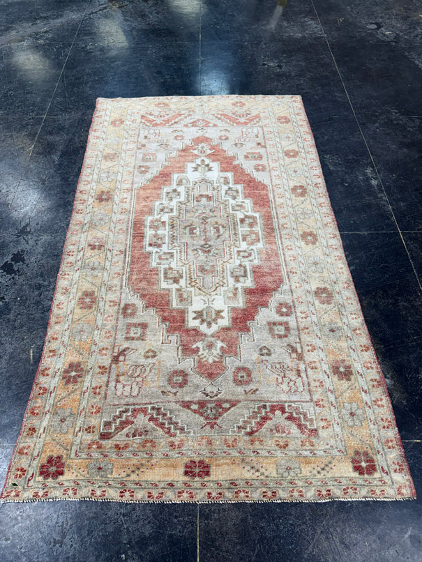 Turkish Vintage Rug 4'1'' x 7'4'' #13079