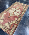 Turkish Vintage Runner Rug 3'9'' x 7'11'' #13080