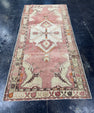 Turkish Vintage Runner Rug 3'9'' x 7'11'' #13080