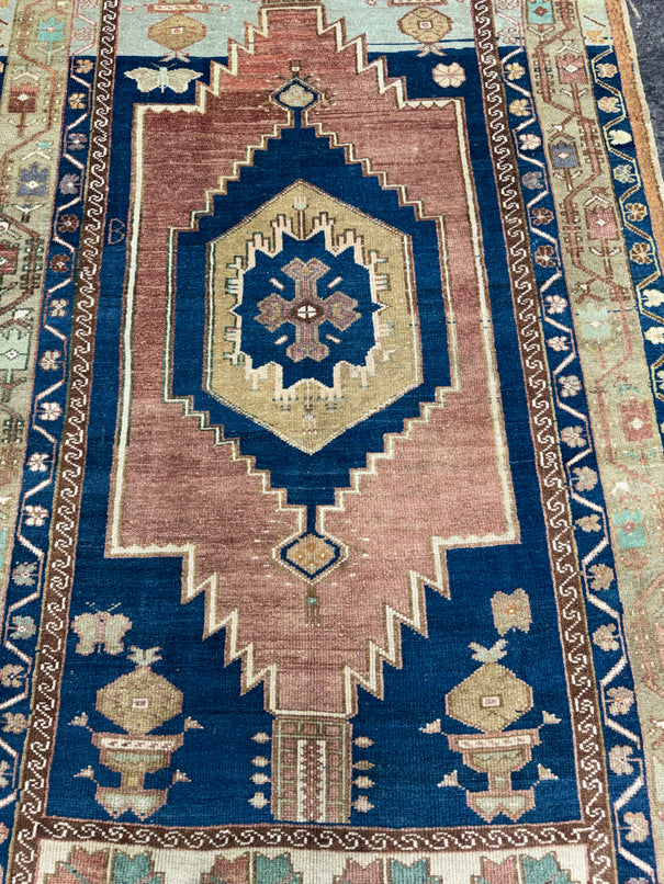 Turkish Vintage Rug 3'11'' x 7' #13070