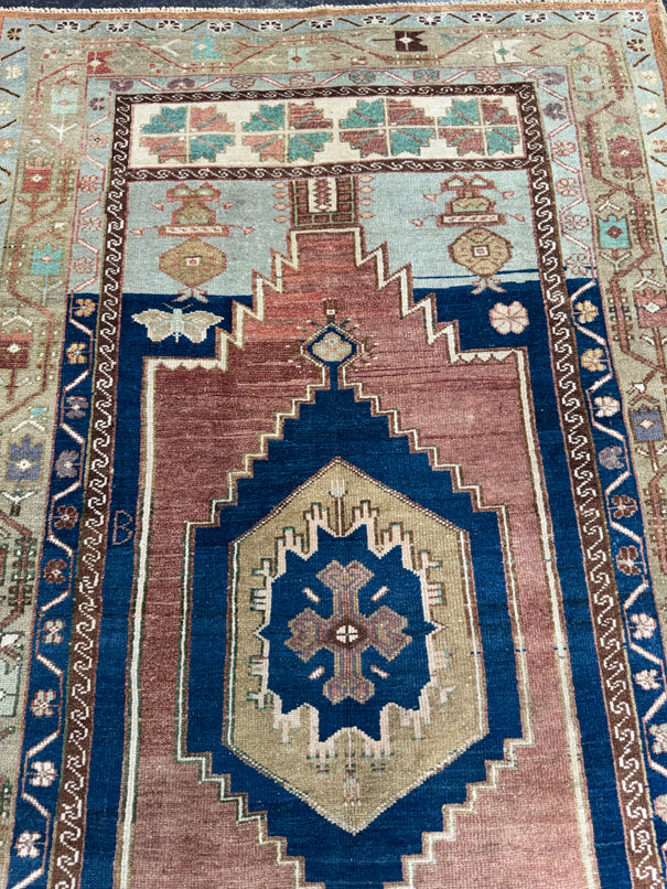 Turkish Vintage Rug 3'11'' x 7' #13070