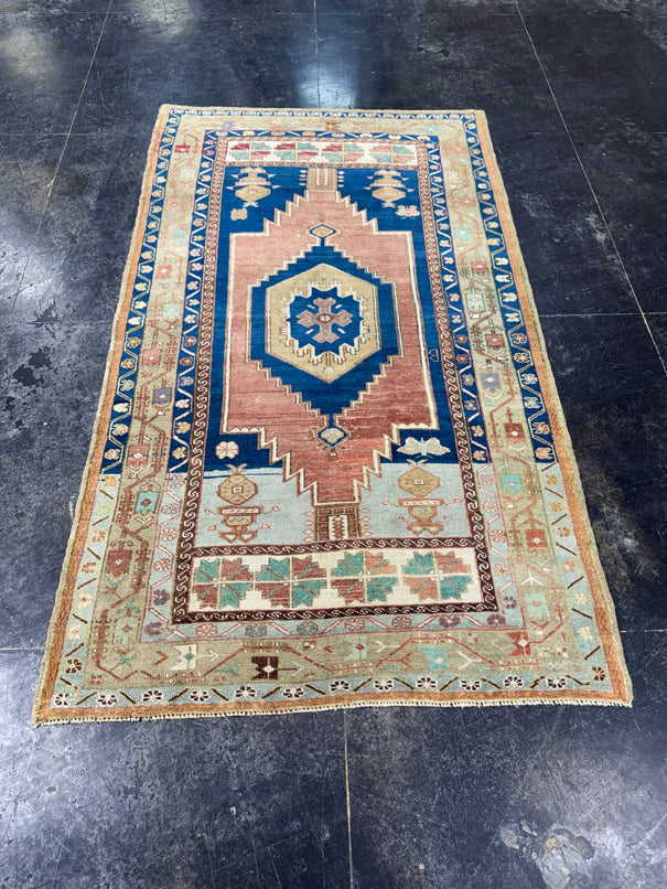 Turkish Vintage Rug 3'11'' x 7' #13070