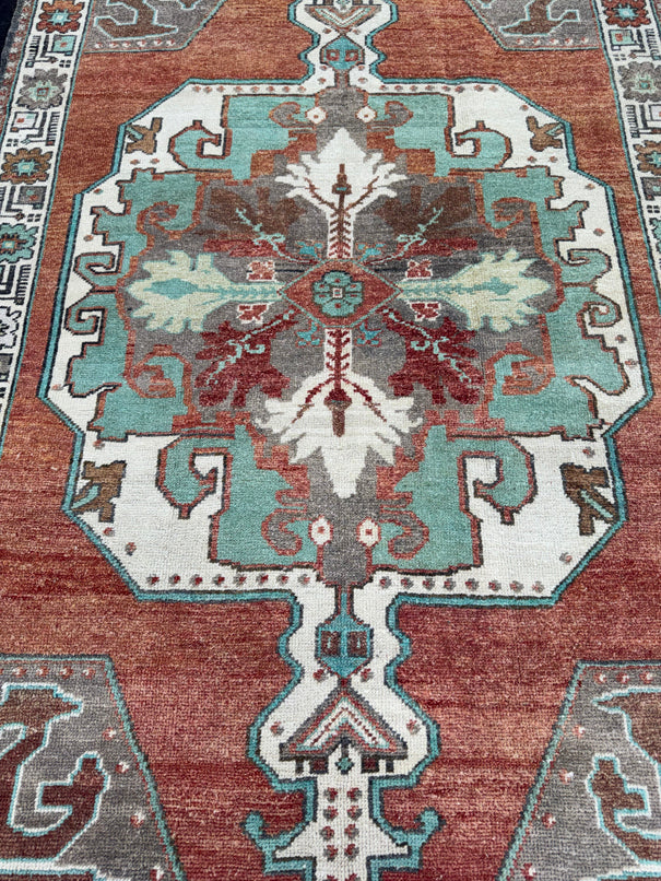 Turkish Vintage Rug 4'8'' x 9'3'' #13067