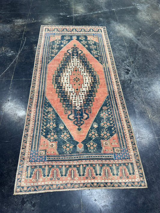 Turkish Vintage Runner Rug 4'2'' x 9'2'' #13061