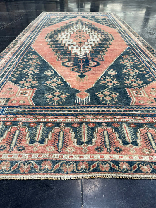 Turkish Vintage Runner Rug 4'2'' x 9'2'' #13061