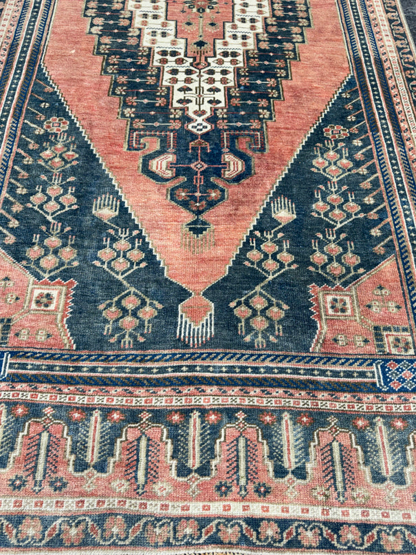 Turkish Vintage Runner Rug 4'2'' x 9'2'' #13061